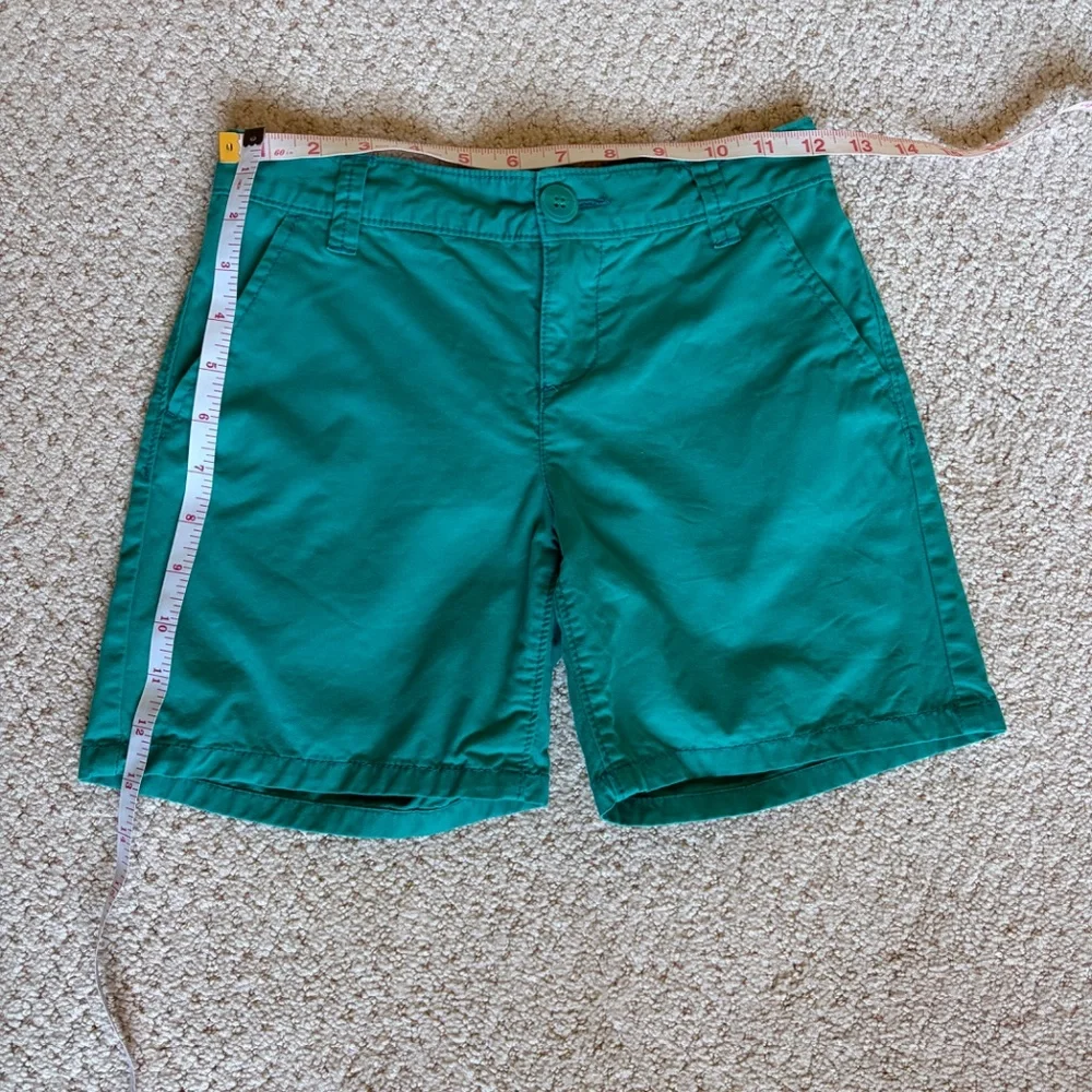 Old Navy chino shorts girls 10 teal